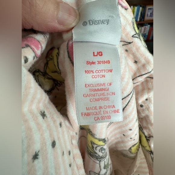 NWOT DISNEY Tinkerbell Cotton Pajamas - Picture 5 of 5